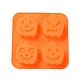 Stampi in silicone alimentare per decorazione torta di zucca a tema Halloween DIY-E067-01-3