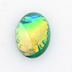 Oval Resin Imitated Opal Cabochons CRES-L007-10-1