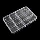 12 Compartments Rectangle Plastic Bead Storage Containers CON-Q025-02-2