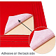 Benecreat 20 pieza de tela de terciopelo (rojo) adhesivo trasero adhesivo fieltro hoja a4 (21 cm x 30 cm / 8.3