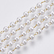 Chaînes en perles d'imitation imitation plastique abs faites main CHS-T003-01G-4