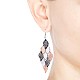 Fashion Small Nine Pieces Brass Dangle Earrings EJEW-TA0010-03E-3