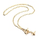 Brass Pendant Necklaces X-NJEW-JN03060-2