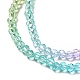 Hebras de perlas de vidrio de color degradado transparente X-GLAA-H021-01B-16-3