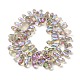 Chapelets de perles en verre électroplaqué&nbsp;EGLA-B006-01A-FR01-2