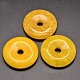 Gefärbte natürliche malaysia jade donut / pi disc anhänger G-L407-01-45mm-1