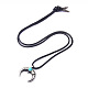 Alloy Pendant Necklaces NJEW-F235-10AS-2