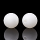 環境に優しいプラスチック模造真珠ビーズ  マット  グレードA  ラウンド  ホワイト  14x14mm  穴：2mm MACR-S289-14mm-01-2