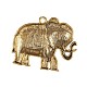 チベットスタイル合金動物ビッグペンダント  象のネックレスのチャーム  アンティーク黄金  55x69x8mm  穴：4mm PALLOY-J471-05AG-2