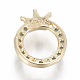 Brass Micro Pave Cubic Zirconia Charms ZIRC-F102-08A-2