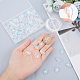 SUNNYCLUE 1 Box Glass Fish Beads Electroplated Glass Ocean Animal Spacer Bead Fish Beads for Jewelry Making Beading Bracelet Kit Summer Sea Loose Bead Elastic Thread Crafting Transparent White DIY-SC0020-13A-3