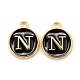 Golden Plated Alloy Charms X-ENAM-S118-02N-1