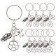 PH Pandahall 10 Stück Fußball-Schlüsselanhänger aus Legierung KEYC-PH0001-81-1