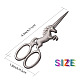 SUNNYCLUE 1Pc Unicorn Embroidery Sewing Scissors 4.5Inch Small Snips Stainless Steel Sharp Tip Brow Shaping Vintage Scissors Shear for DIY Crafting Needle Work Threading Art Work TOOL-SC0001-13B-2
