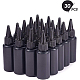 BENECREAT 30 Pack 30ml Black Plastic Squeeze Dispensing Bottles UV Glue Bottles with Cap DIY-BC0002-41-5