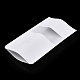 再封可能なクラフト紙袋  再封可能なバッグ  小さなクラフト紙ドイパック  窓付き  ホワイト  14.7x10cm OPP-S004-01C-02-5