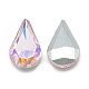 Cabujones de cristal con rhinestone RGLA-T014-8x13mm-01-2