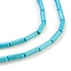 Chapelets de perles en turquoise synthétique TURQ-G120-4x13mm-15-3