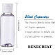 Benecreat 24 упаковка 1.7 унции портативная пластиковая прозрачная дорожная бутылка без bpa с прозрачной откидной крышкой и 10 упаковки пластиковых пипеток-капельниц на 2 мл для крема MRMJ-BC0001-24-2