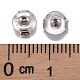 Rhodium Plated 925 Sterling Silver Ear Nuts X-STER-K167-041P-3