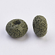 Europäische Perlen aus natürlichem Lavastein G-E477-A06-2