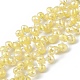 Chapelets de perles en verre imitation jade EGLA-F152-A03-1