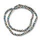 Electroplate Glass Beads Strands EGLA-K015-09D-2