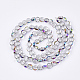 Electroplate Glass Beads Strands X-EGLA-S187-02K-2