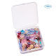 Transparent Spray Painted Glass Charms GLAA-TA0001-05-3