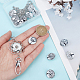 Наборы для изготовления ожерелья с полукруглым кулоном «сделай сам» DIY-SC0020-01G-3