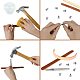 PandaHall Elite 8Pcs Metal Pattern and Stamps Punch Set for Leather Craft Stamps Tools Art Steel Punch Metal Leather Punching Tools AJEW-PH0017-12-5