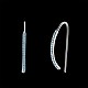 Модные серьги-гвоздики из латуни EJEW-BB21138-A-7
