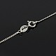 Модные серебряные Twisted цепь ожерелья унисекс стерлингов X-STER-M034-B-03-3