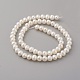 Fili di perle di perle d'acqua dolce coltivate naturali PEAR-G007-32-2