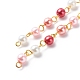 Cristal hechos a mano de abalorios de perlas cadenas AJEW-JB01136-05-1