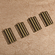 Chgcraft 4 Stück rechteckige Gürtelschnallen aus Legierung FIND-CA0008-34AB-5