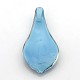 1Box Handmade Dichroic Glass Big Teardrop Pendants DICH-X031-02-2