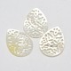 Natural Mother of Pearl Shell Pendants SSHEL-L002-11-1