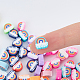 Dicosmetic 250pcs 10 couleurs perles d'argile polymère faites à la main CLAY-DC0001-02-3