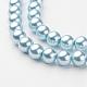 Chapelets de perles en verre nacré HY-12D-B09-2