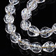 Transparent Crackle Glass Beads Strands GLAA-N051-04-3