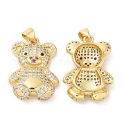 Латунные микро проложить кубического циркония подвески KK-M249-26G