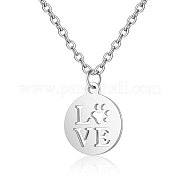Не тускнеющие подвески из нержавеющей стали 201 NJEW-S063-TN450-1