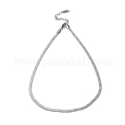 304 Stainless Steel Herringbone Chain Necklace NJEW-D045-05P