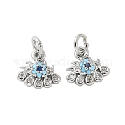 Латунные микро проложить кубического циркония подвески KK-U056-46P