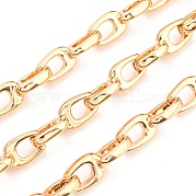 Alloy Teardrop Link Chains LCHA-K001-02G