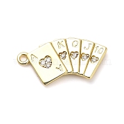 Латунные микро проложить кубического циркония подвески KK-L229-067G