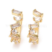 Серьги-каффы со звездами из кубического циркония EJEW-A069-17G-A
