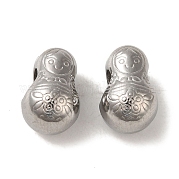 Европейские бусины из нержавеющей стали 304 STAS-K285-23P