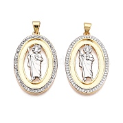 Латунные микро проложить кубического циркония подвески KK-T070-23G-01